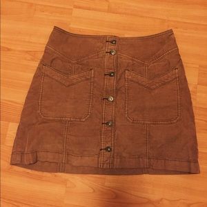 Free People Corduroy Mini Skirt